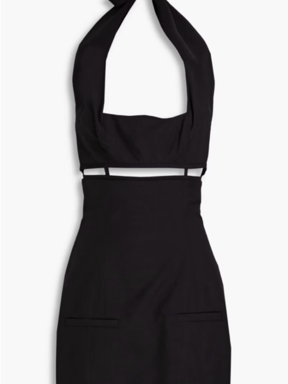 Jacquemus “La Robe Limao” cut out halter dress